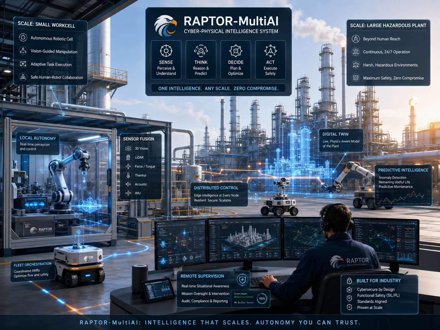 RAPTOR-MultiAI: dalla piccola cella robotica al grande impianto